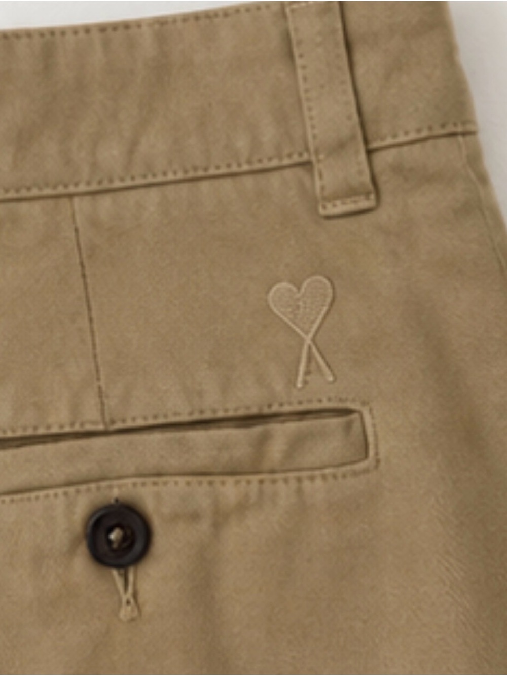 Ami Paris Alexandre mattiussi Tan Chino Pants with Subtle M